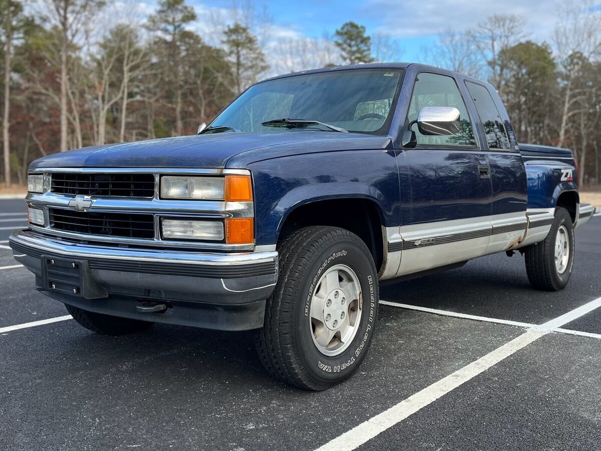 1994 chevrolet gmt-400 pickup blue 4wd automatic k1500