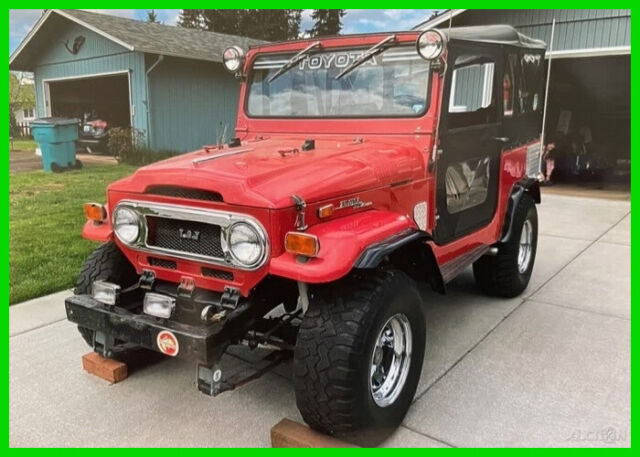 1971 toyota land cruiser fj 40 4x4 suv 305 v8 3 speed manual