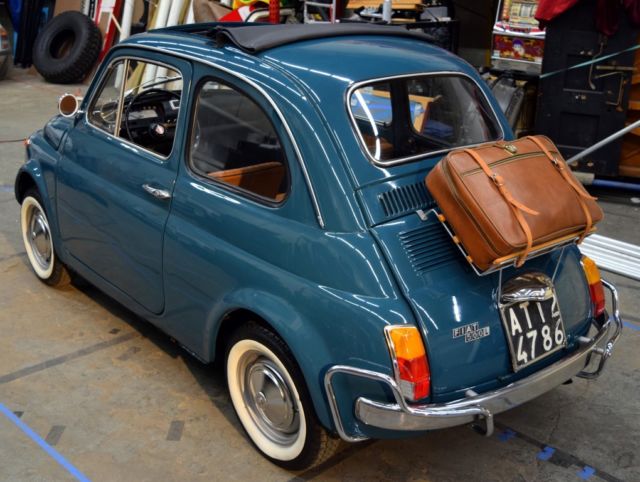 1970 turquoise fiat 500l, 1 owner, fully documented, restored