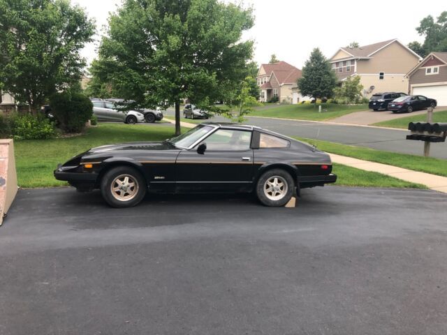 1983 nissan 280zx sportscar black rwd manual