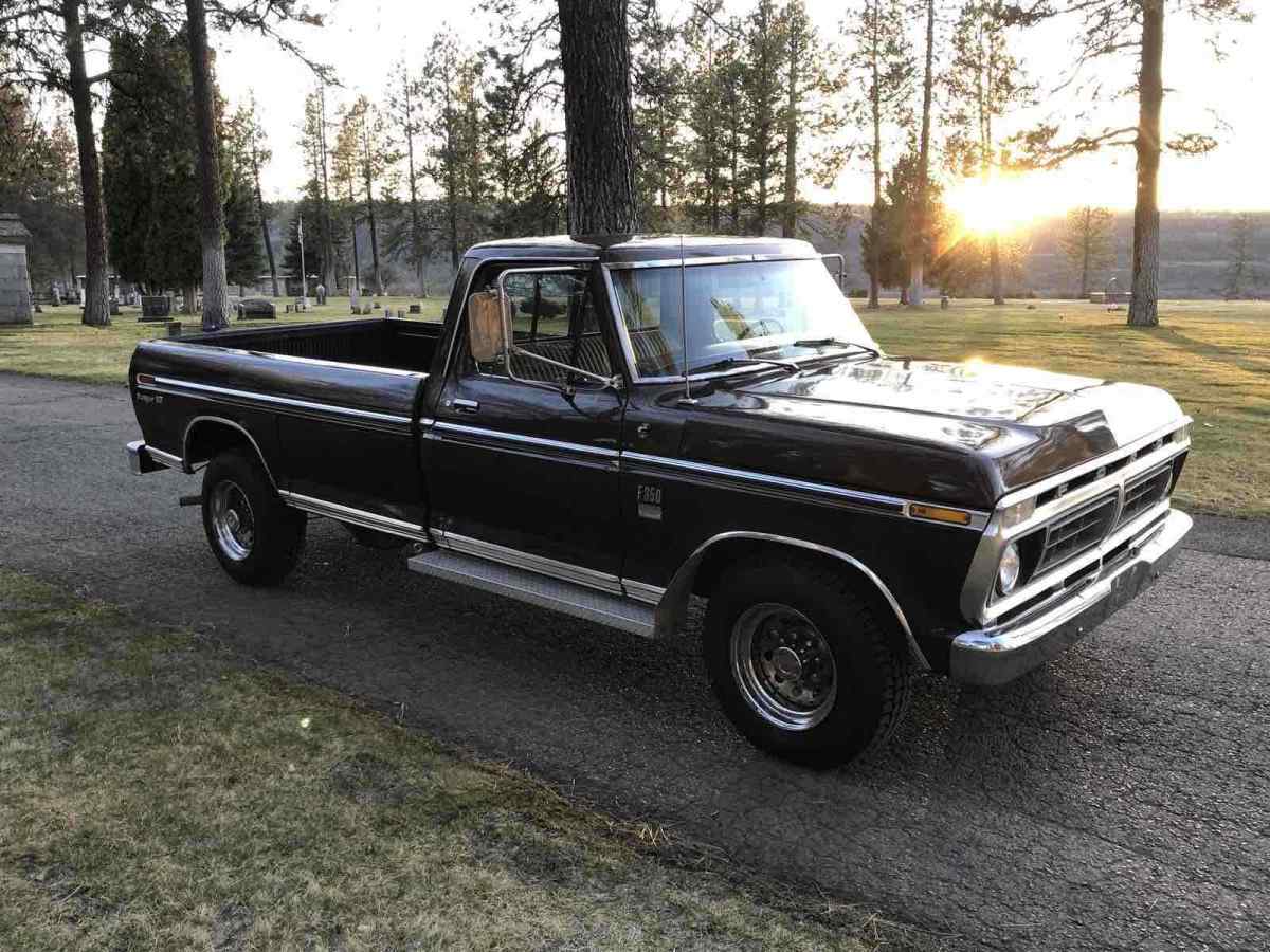 1973 ford f350 pickup brown rwd automatic xlt
