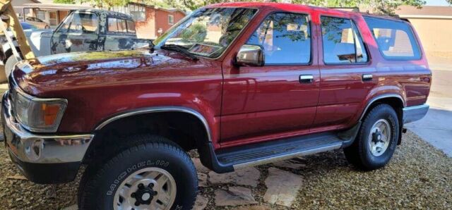 1992 toyota 4runner suv red 4wd automatic vn39 sr5
