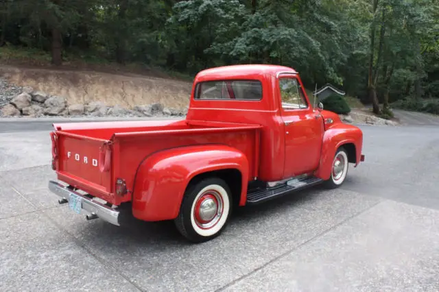 f100 pickup p/u - custom wood bed, v8, 3 spd manual - drives great!