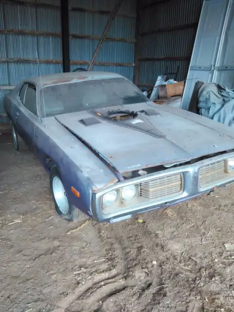 1974 dodge charger 2dr coupe - 400 chrysler v8 - auto - barn find project car