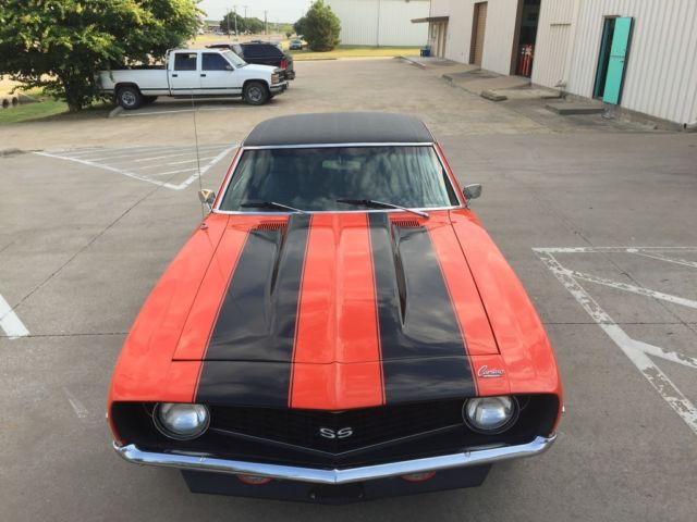 1969 chevrolet camaro ss 350 tribute, hugger orange, muscle cars, classic cars