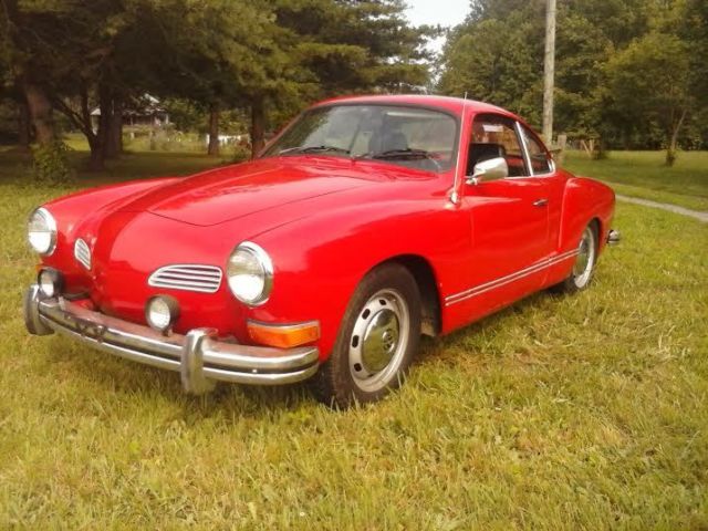 1974 volkswagen karmann ghia vintage red coupe 4 speed