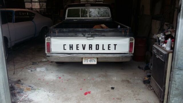 1970 chevrolet c10, shop truck, swb, short bed, rat, 350/350, rare color combo