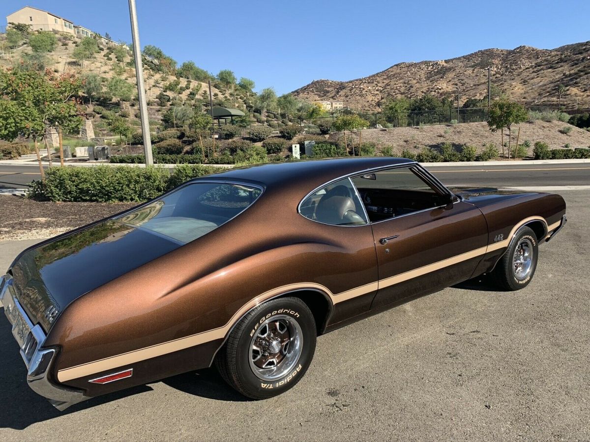 1972 oldsmobile cutlass coupe brown rwd automatic
