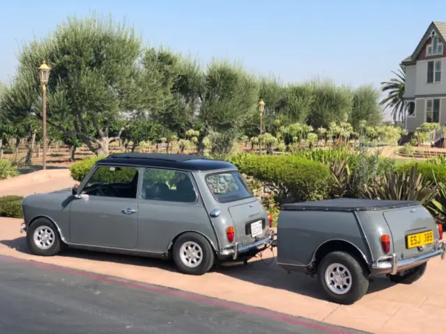 1963 morris mini cooper mpi retro and matching trailer