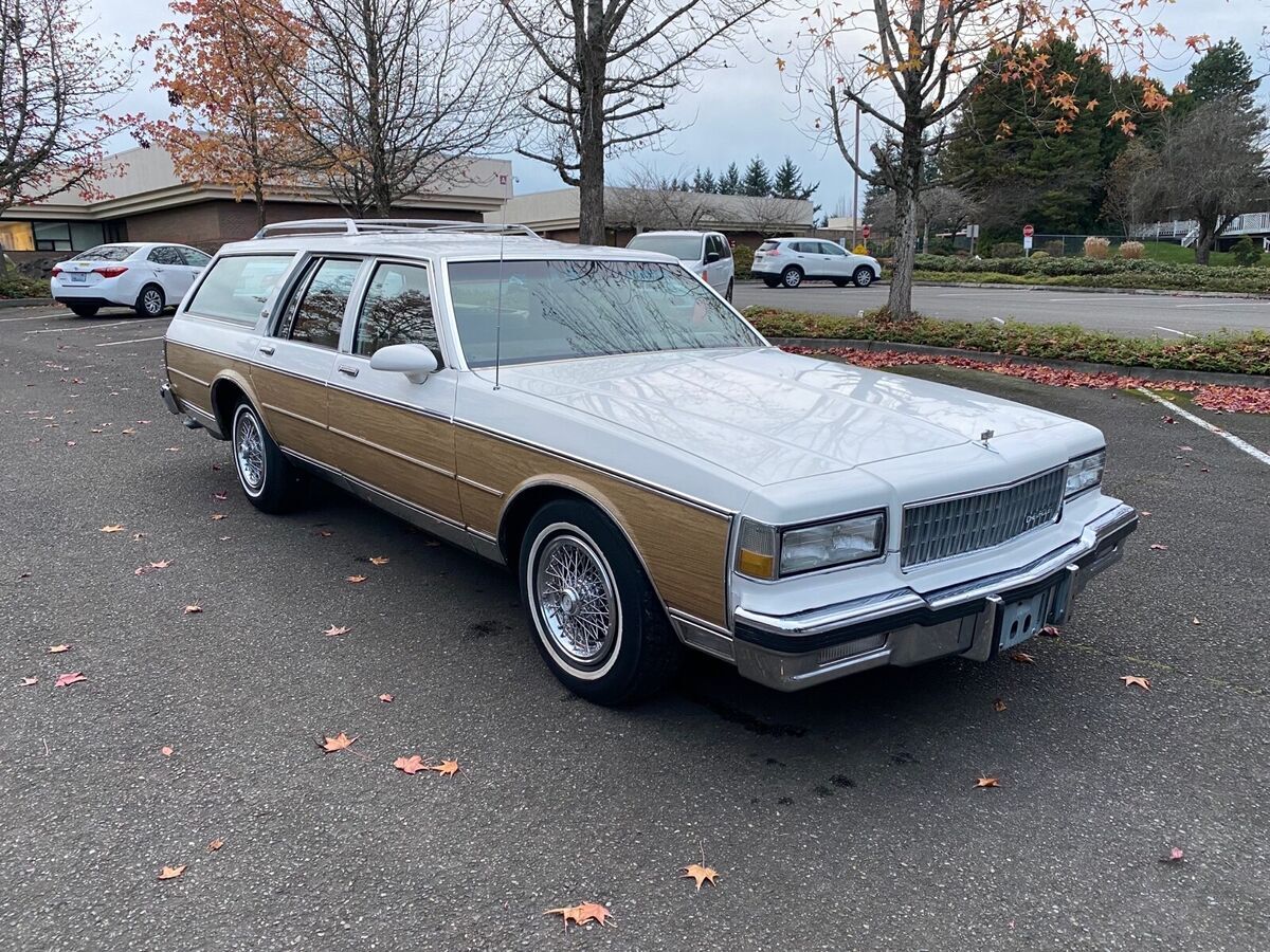 1987 chevrolet caprice wagon white rwd automatic classic