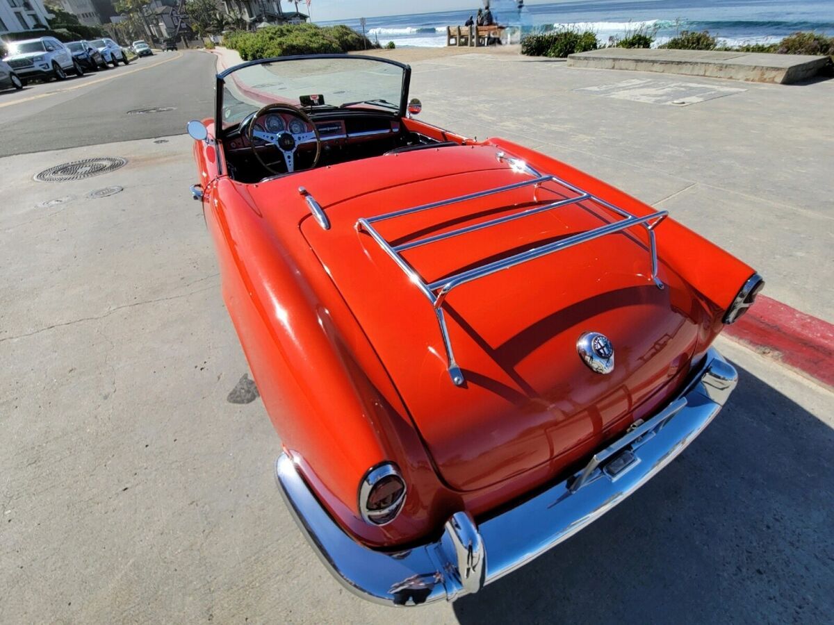 1959 alfa romeo giulietta spider convertible red rwd manual spider