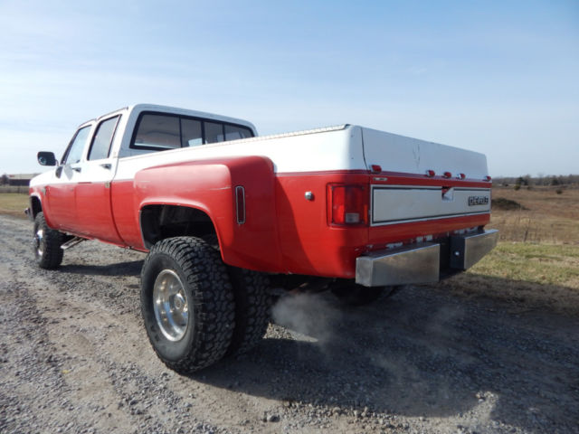 1988 chevrolet k30, crew cab dually, silverado, 454 big block, 4x4, rust free!