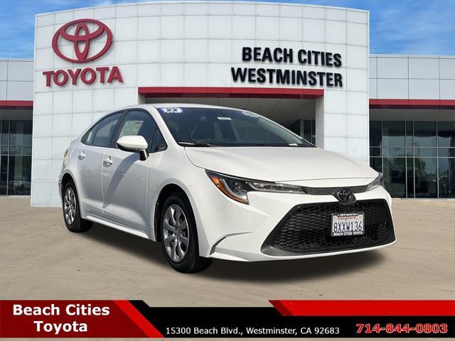 2022 toyota corolla le
