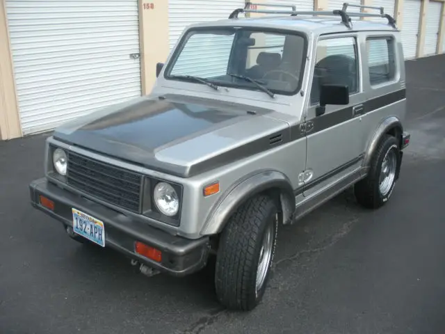 1987 suzuki samurai 4x4 tin top w/ luggage rack - clean
