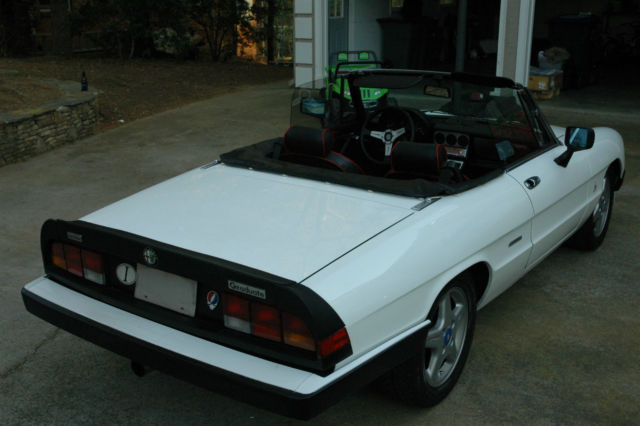 1986 alfa romeo spider veloce quadrifoglio - fully restored mint condition 67k