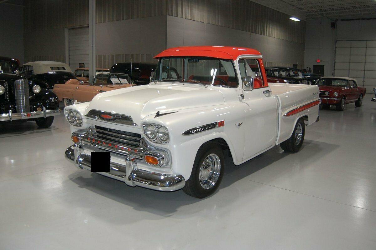 1959 chevrolet 3100 apache fleetside pickup 350 v8 th700r4 automatic 1455 miles