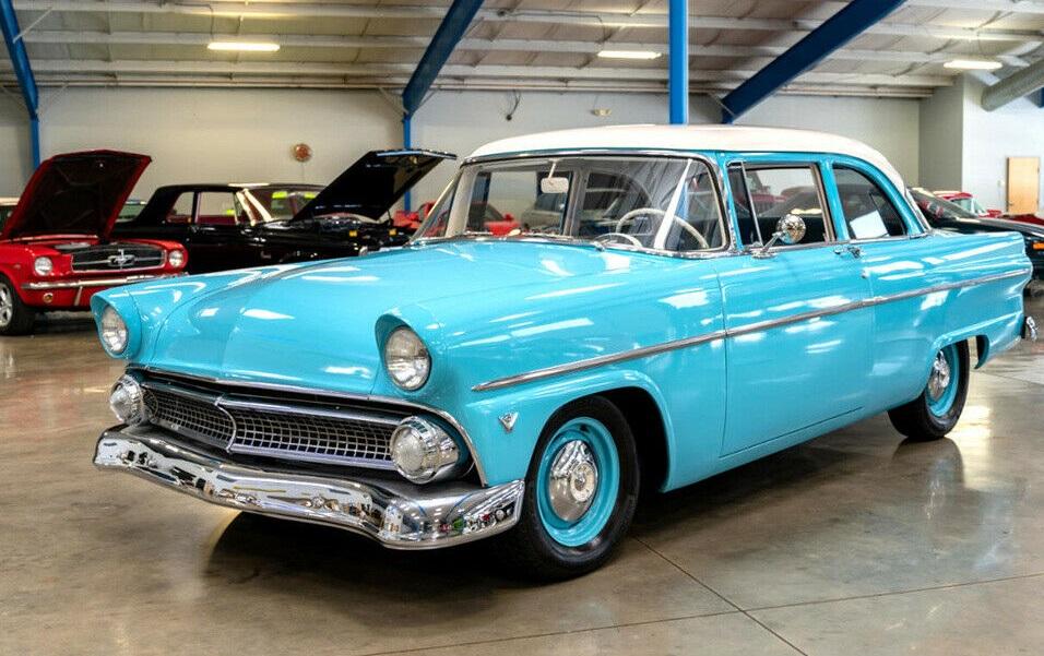1955 ford customline recent restoration blue 40175 miles