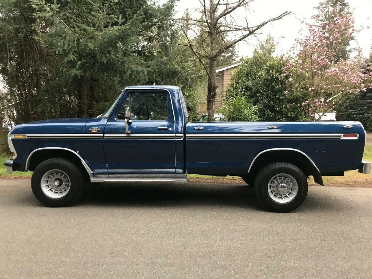 no reserve 1979 ford f250 4x4 ranger xlt highboy worldwide 400 4 speed very nice