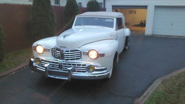lincoln continetal 1948 cabriolet rare convertible show or go !! flat v12