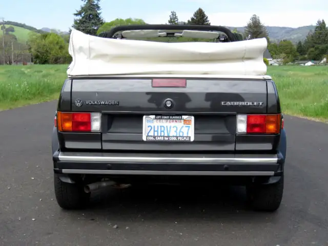 1987 volkswagen rabbit cabriolet original 2-owner, low mile california car