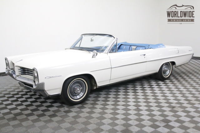 1964 white convertible! two owner! 389 v8 auto!