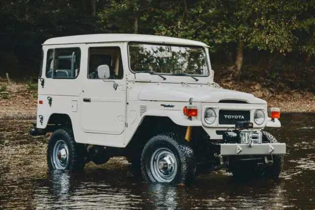 1979 toyota land cruiser fj40 ac 4-speed us spec white/gray clean original wow!!