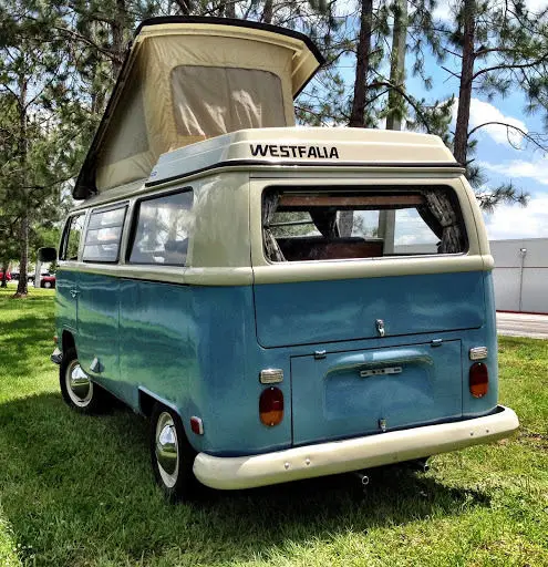 1970 vw camper westfalia pop top campmobile westy pop up van rv