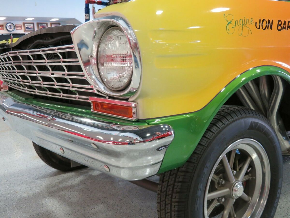 discovery channel build, "gangreen," custom 1964 chevrolet nova gasser