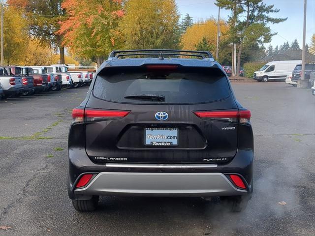 2021 toyota highlander hybrid platinum