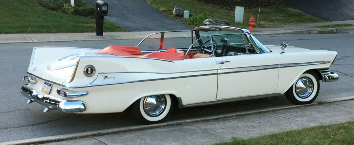 1959 plymouth sport fury convertible, 361 golden commando v8