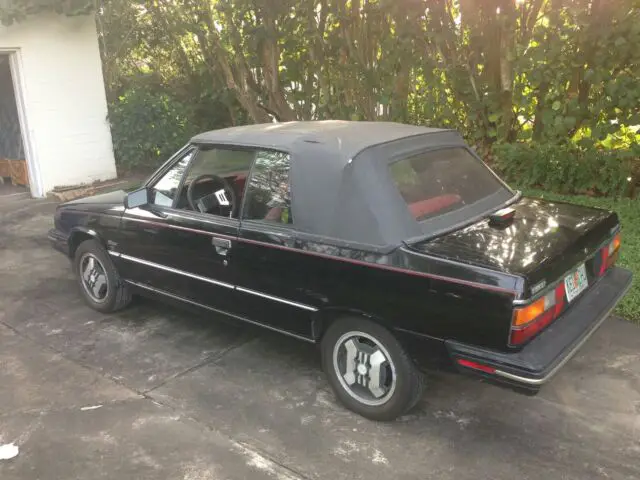 black 1986 renault alliance 1.7 convertible in good/ fair condition