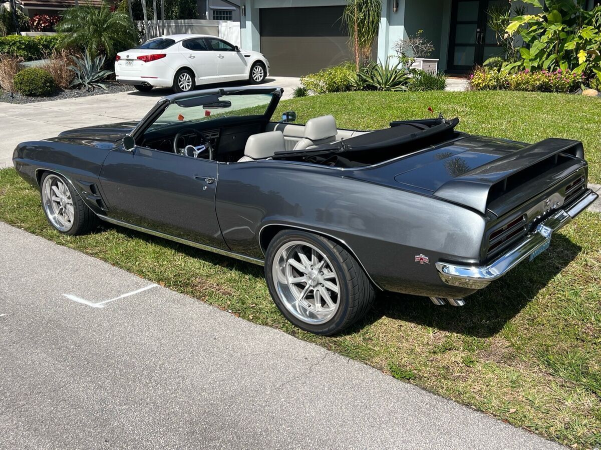 1969 pontiac firebird convertible grey rwd manual