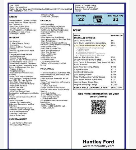2023 mercedes-benz sprinter 3500xd high roof