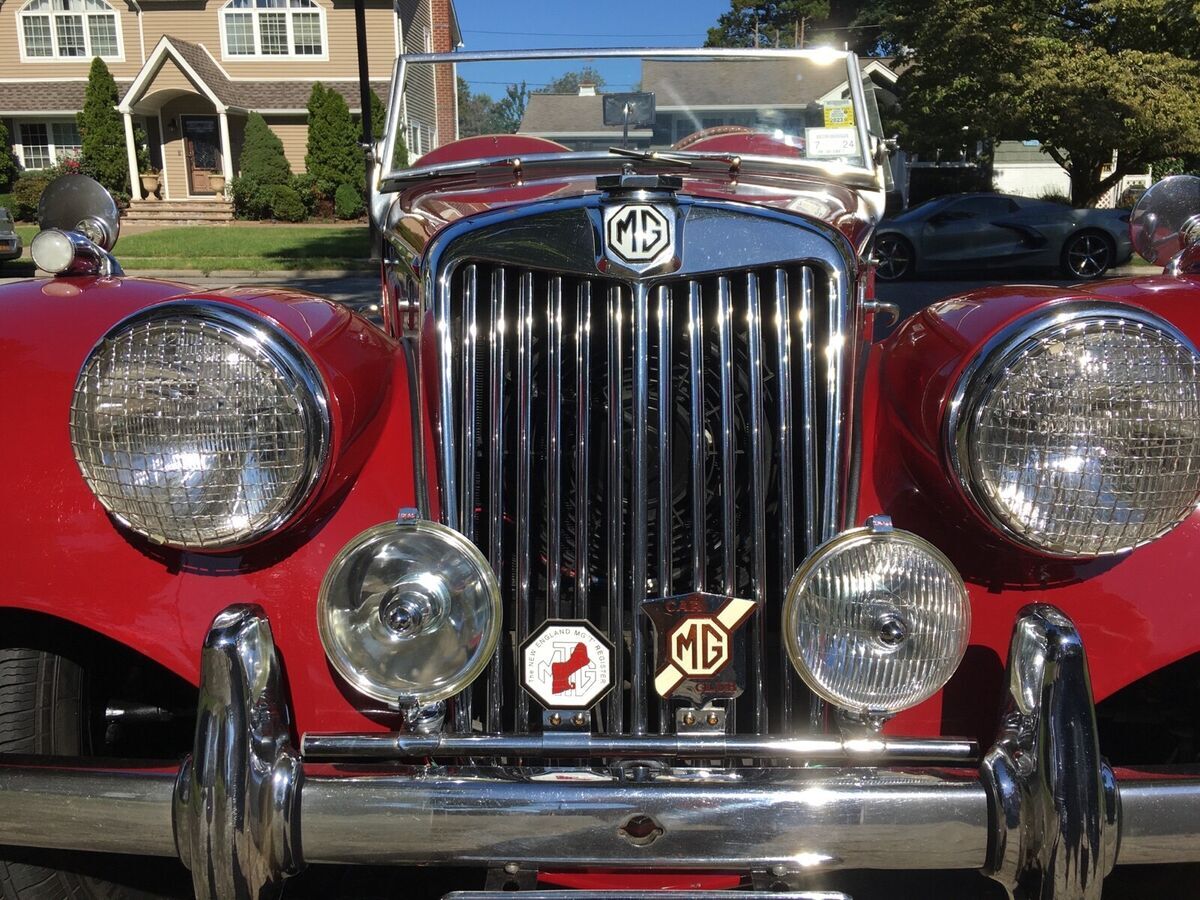 1955 mg tf convertible red rwd manual