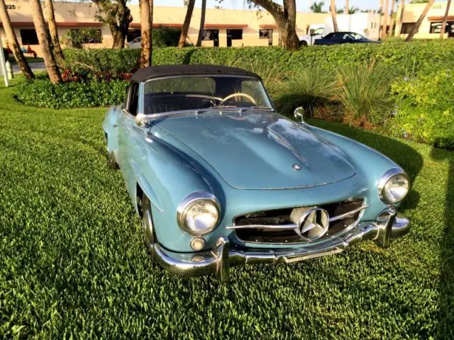 1957 mercedes benz 190sl db334 light blue