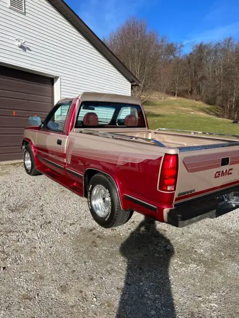 1992 gmc sierra pickup red rwd automatic c1500