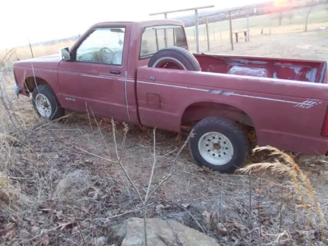 chevrolet s-10 1991 low miles 4 cyl 5 speed great modder rat rod fixer project