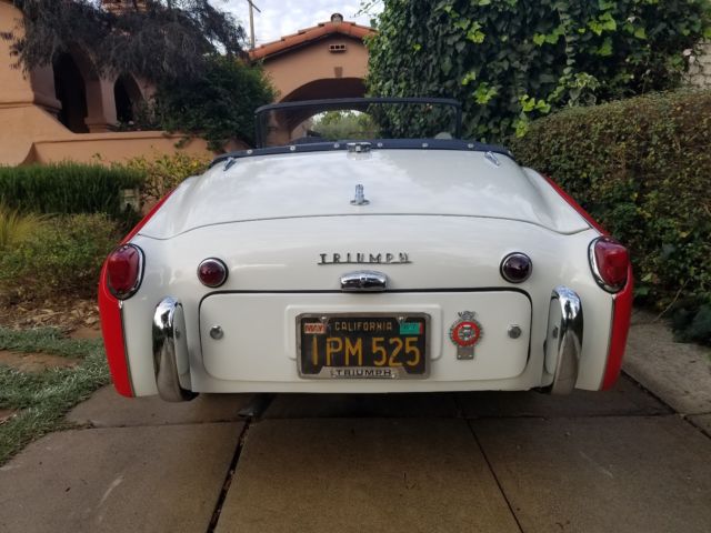 1960 triumph tr3a, 2-owner southern california car with 58k actual miles!!