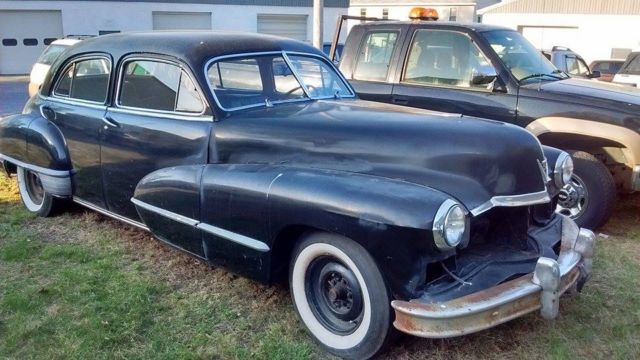 1947 cadillac fleetwood 60 special running driving, rat rod, hot rod, flat head