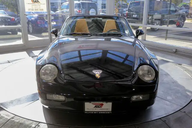 1992 porsche 968 cabriolet black