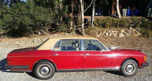 1985 rolls royce silver spur red & tan under 50,000 miles well maintained