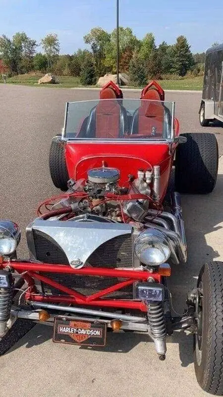 1923 ford v8 red rwd automatic roadster