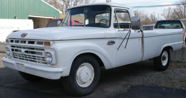 1966 ford f-250 twin i beam reg cab 2wd 6cyl 4spd solid southern shop truck