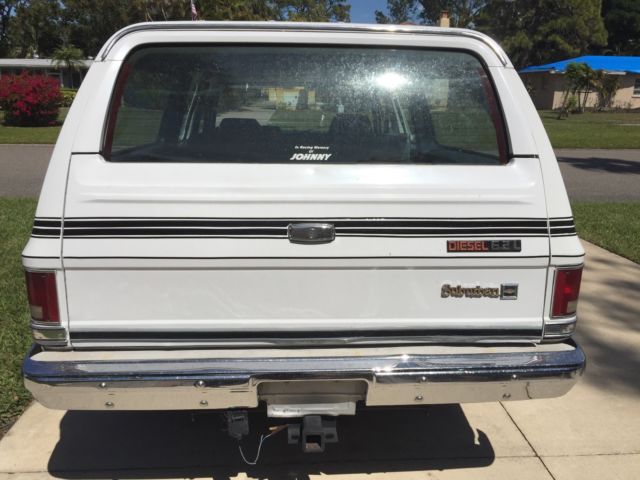 1986 diesel 3/4 ton suburban~6.2 liter~89k mi~florida 1 owner~no reserve