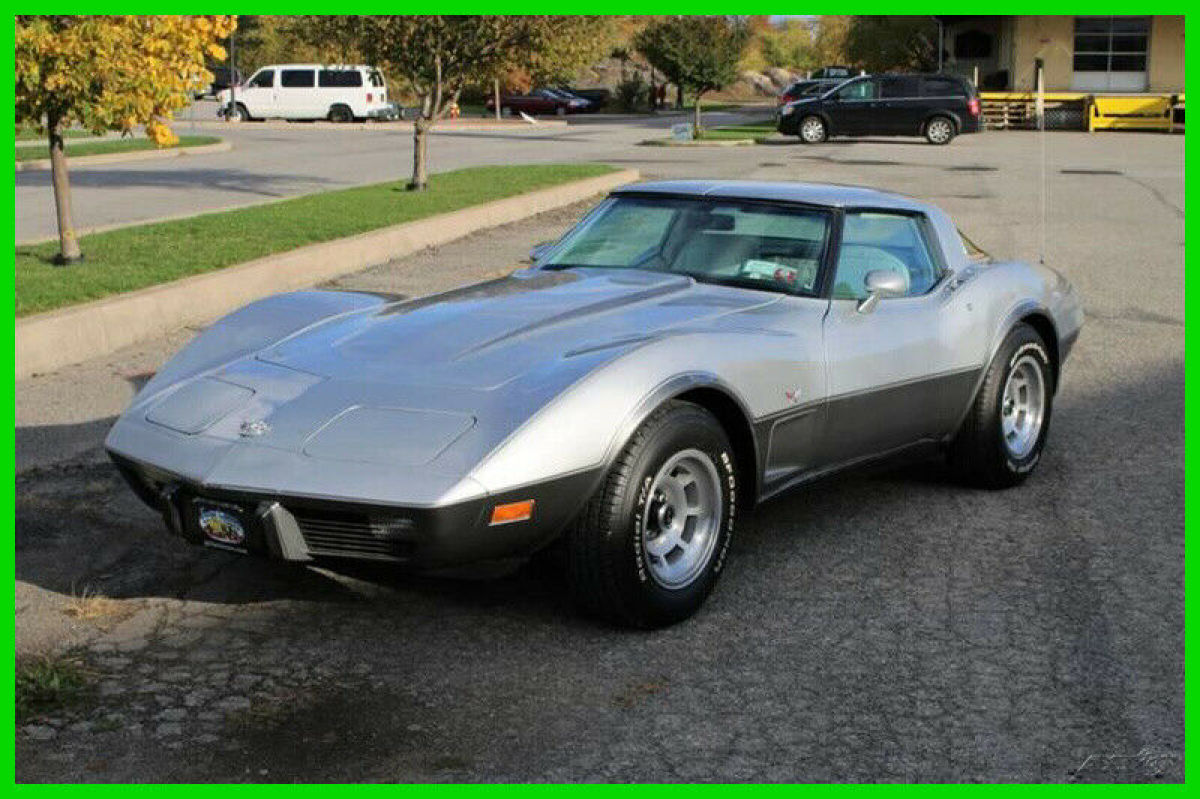 1978 chevrolet corvette fastback t-top 25th silver anniversary edition low miles