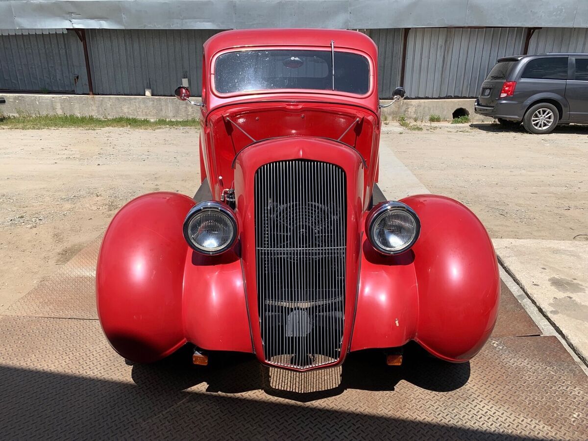 1935 dodge custom coupe red rwd automatic
