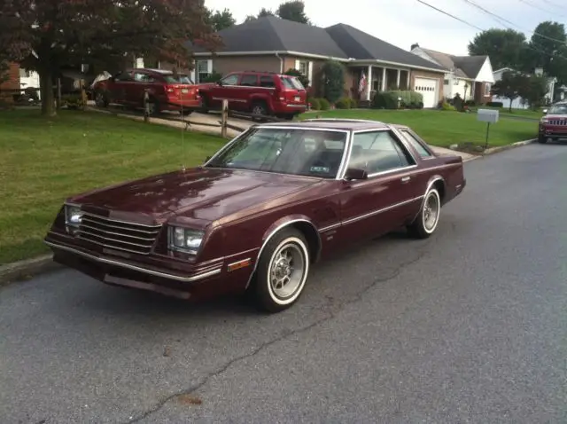 1980 dodge mirada cmx v8 318 very nice one owner survivor mopar baron red