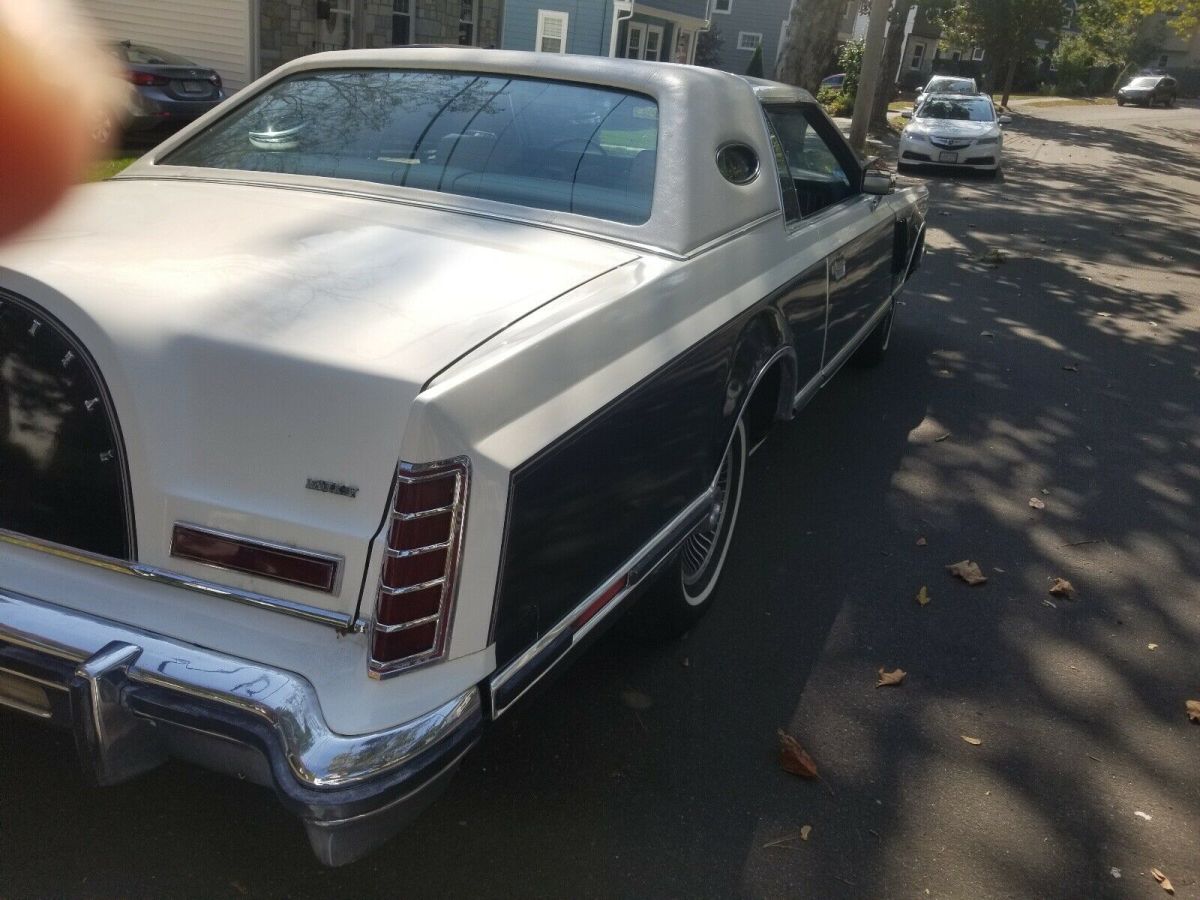 1977 lincoln mark v coupe blue rwd automatic bill blass package