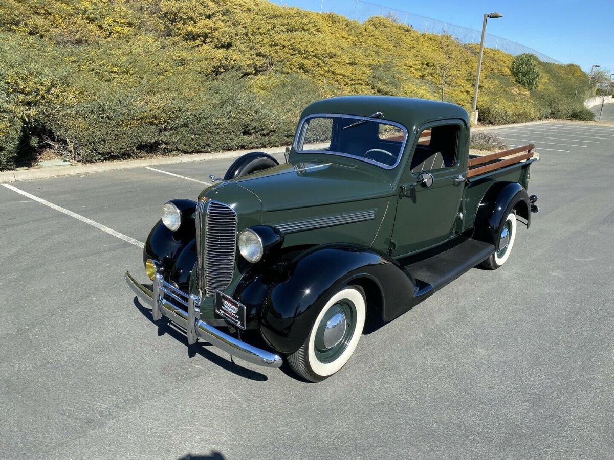 1938 dodge rc 75813 miles green pickup 3 speed