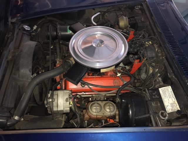 1972 corvette stingray 350 automatic t-tops, 22k stock miles, a/c, orig paint